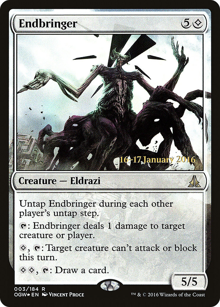 Endbringer (PRE-003) [Oath of the Gatewatch Promos] Foil MTG Single Wizards of the Coast