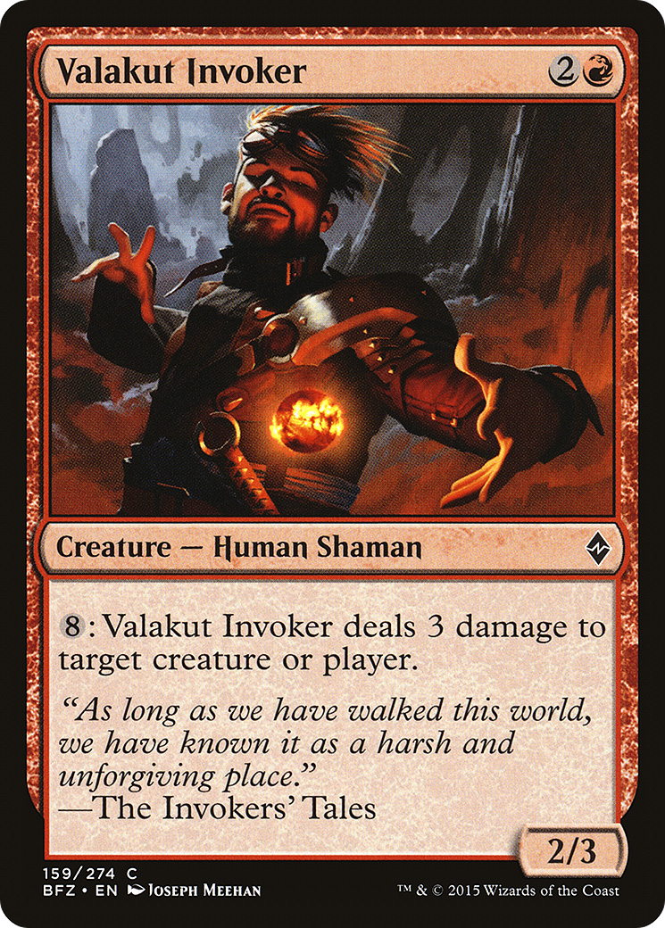 Valakut Invoker (BFZ-159) [Battle for Zendikar] Foil MTG Single Wizards of the Coast