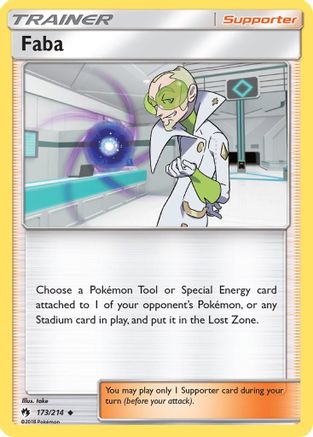 Faba (173/214) [SM: Lost Thunder] Pokemon Single Pokémon