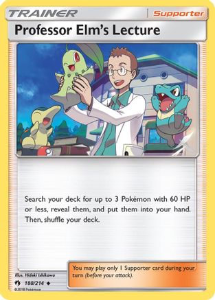 Professor Elm's Lecture (188/214) Reverse Holofoil [SM: Lost Thunder] Pokemon Single Pokémon