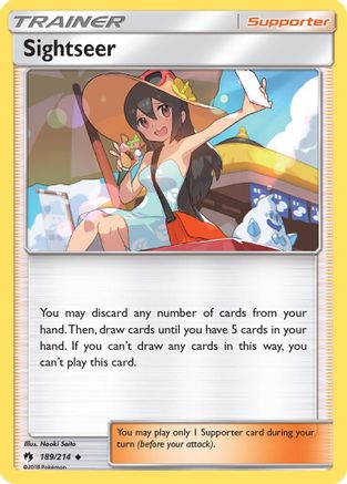 Sightseer (189/214) Reverse Holofoil [SM: Lost Thunder] Pokemon Single Pokémon