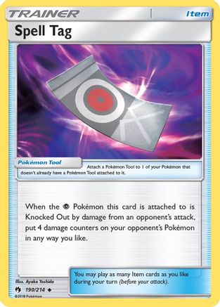 Spell Tag (190/214) Reverse Holofoil [SM: Lost Thunder] Pokemon Single Pokémon