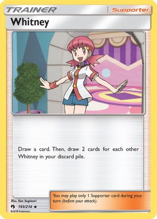 Whitney (/214) Reverse Holofoil [SM: Lost Thunder] Pokemon Single Pokémon