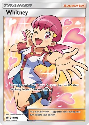 Whitney (Full Art) 214/214 Holofoil [SM: Lost Thunder] Pokemon Single Pokémon