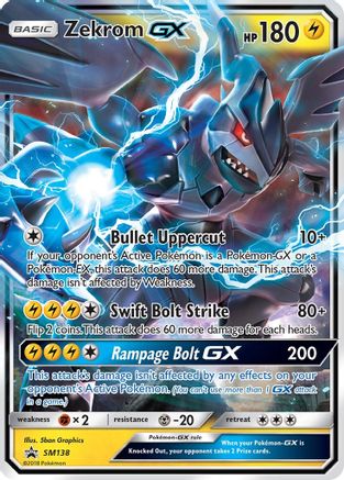 Zekrom GX SM138/248 Holofoil [SM: Black Star Promos] Pokemon Single Pokémon