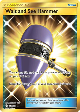 Wait and See Hammer (Secret) (/214) Holofoil [SM: Lost Thunder] Pokemon Single Pokémon