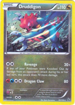Druddigon - 70/106(Cosmos Holo) () Holofoil [Misc: Blister Exclusives] Pokemon Single Pokémon