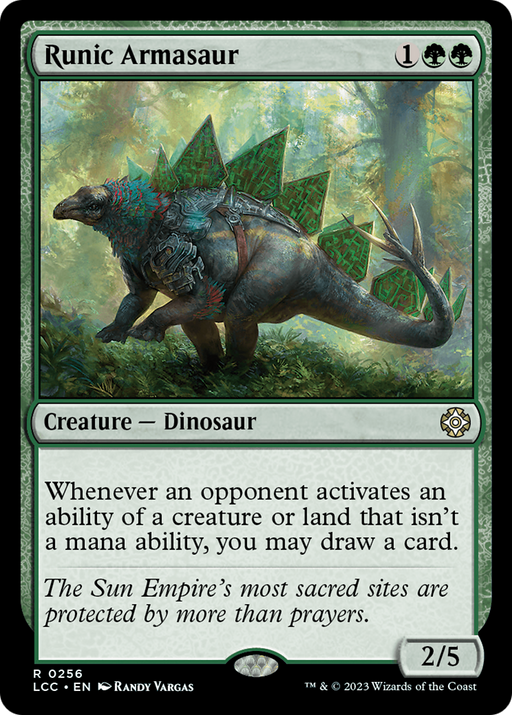 Runic Armasaur (LCC-256) [The Lost Caverns of Ixalan Commander] MTG Single Wizards of the Coast