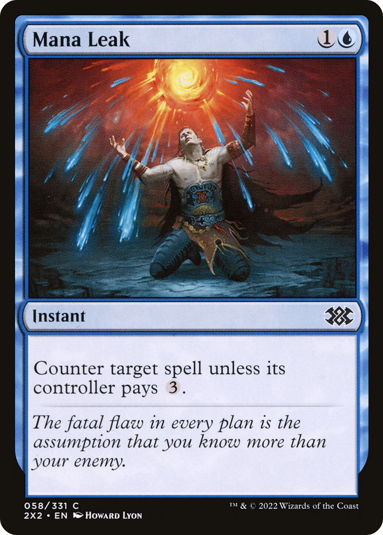 Mana Leak (2X2-058) [Double Masters 2022] MTG Single Wizards of the Coast