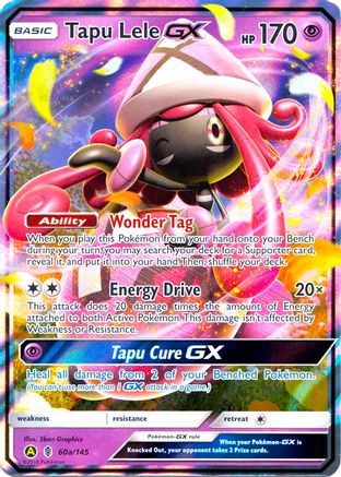 Tapu Lele GX - 60a/145 (60a/145) - [Promos: Alternate Art Promos] Holofoil Pokemon Single Pokémon