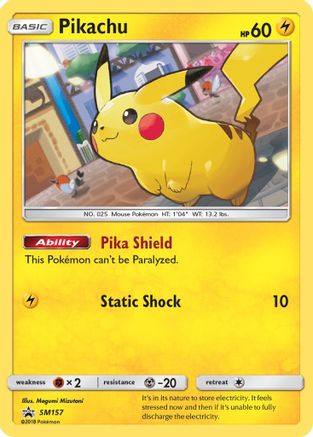 Pikachu SM157/248 Holofoil [SM: Black Star Promos] Pokemon Single Pokémon