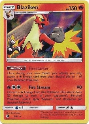 Blaziken - 6/70 (Dragon Majesty) () [Misc: Deck Exclusives] Pokemon Single Pokémon