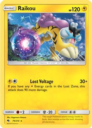 Raikou 79/214 (SM Lost Thunder) () Holofoil [Misc: Deck Exclusives] Pokemon Single Pokémon