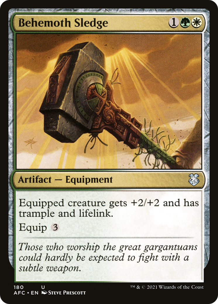 Behemoth Sledge (AFC-180) [Forgotten Realms Commander] MTG Single Wizards of the Coast