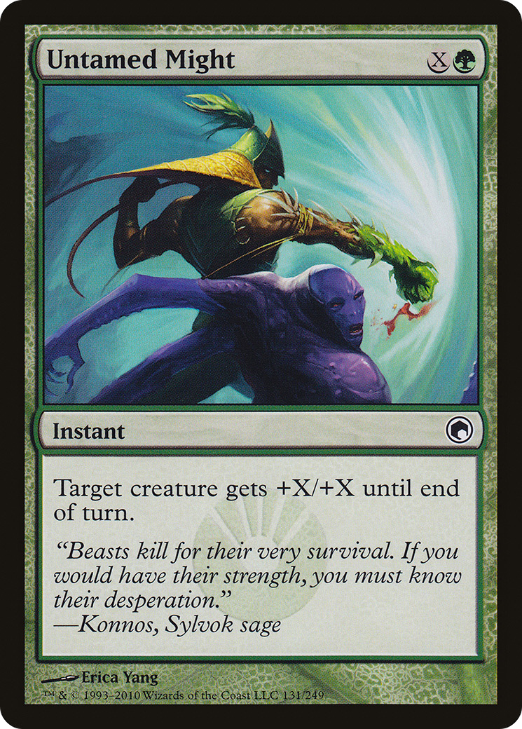 Untamed Might (SOM-131) [Scars of Mirrodin] Foil MTG Single Wizards of the Coast
