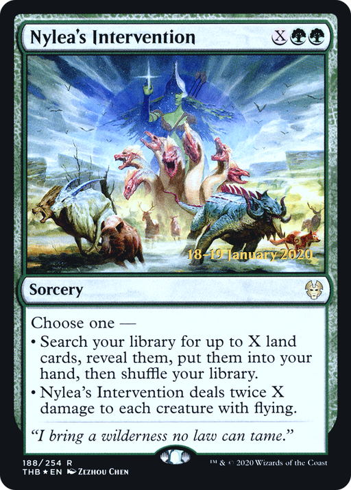 Nylea's Intervention (PRE-188) [Theros Beyond Death Promos] Foil MTG Single Wizards of the Coast