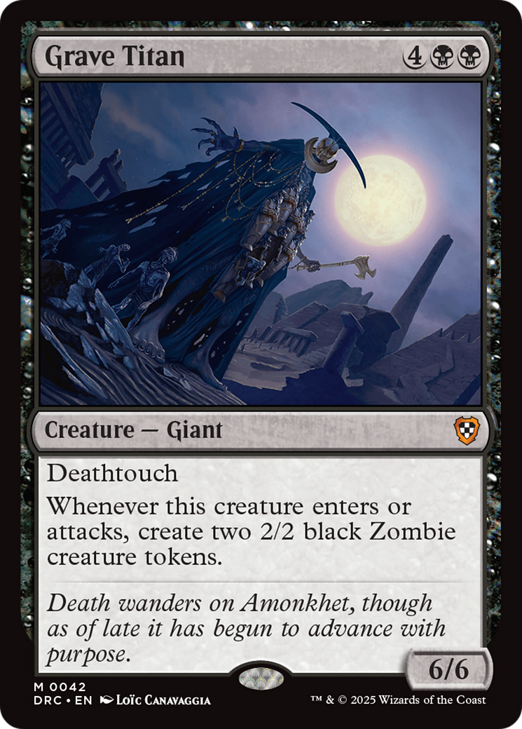 Grave Titan (DRC-042) [Commander: Aetherdrift] MTG Single Wizards of the Coast