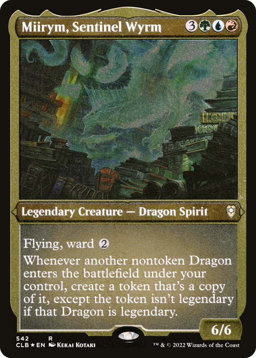 Miirym, Sentinel Wyrm (CLB-542) [Commander Legends: Battle for Baldur's Gate] Etched Foil MTG Single Wizards of the Coast