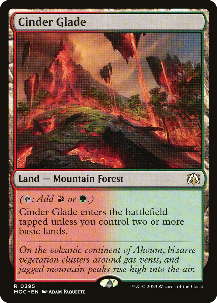 Cinder Glade (MOC-395) [March of the Machine Commander] MTG Single Wizards of the Coast