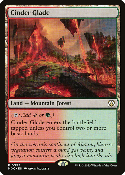 Cinder Glade (MOC-395) [March of the Machine Commander] MTG Single Wizards of the Coast