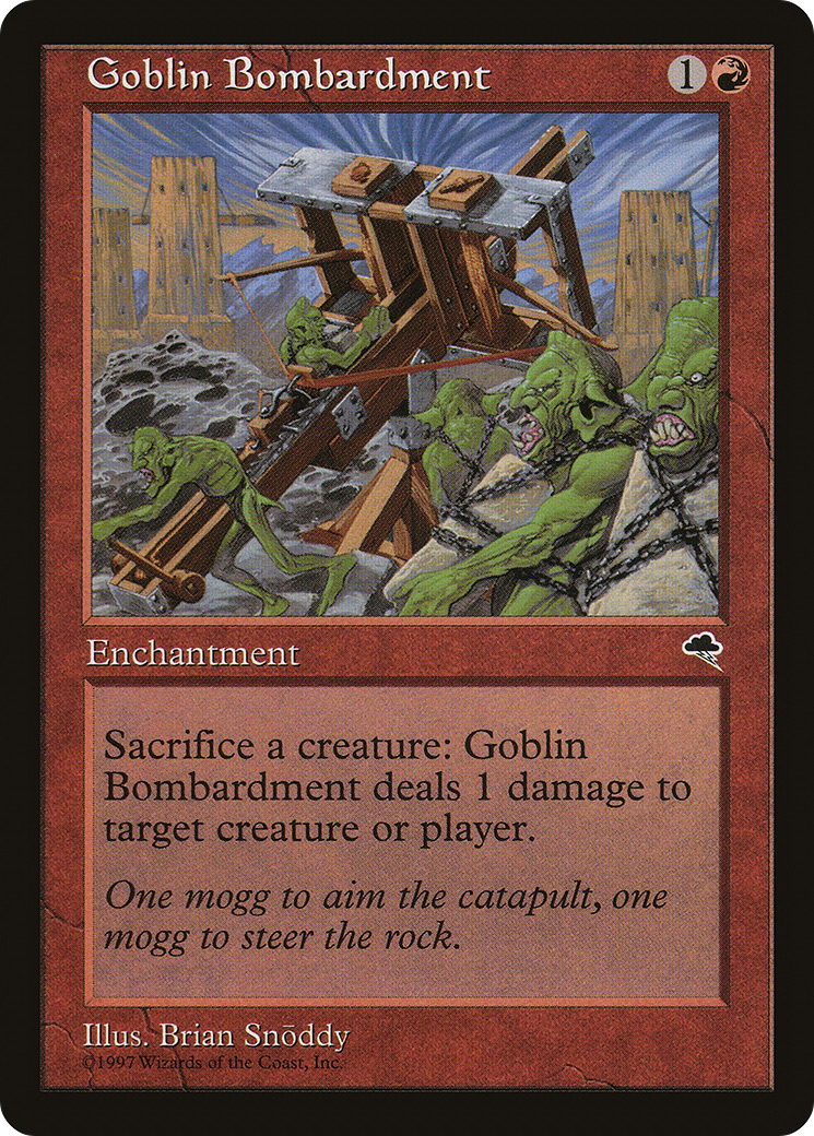 Goblin Bombardment (TMP-179) [Tempest] MTG Single Wizards of the Coast