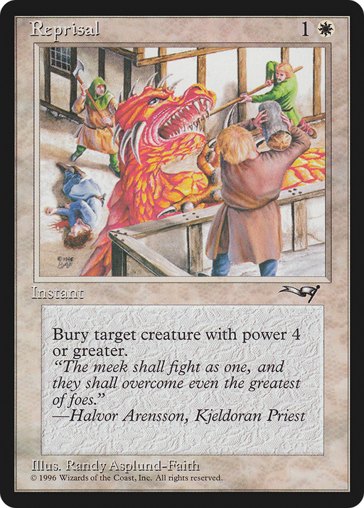 Reprisal (Red Dragon) (ALL-145) [Alliances] MTG Single Wizards of the Coast