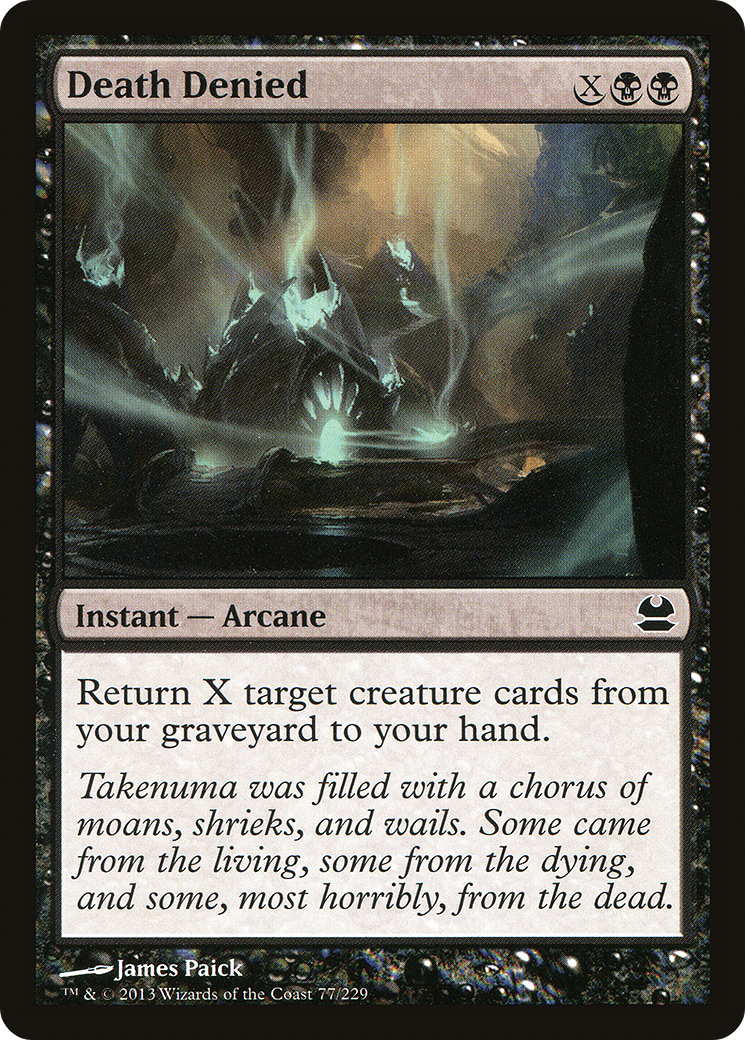 Death Denied (MMA-077) [Modern Masters] MTG Single Wizards of the Coast