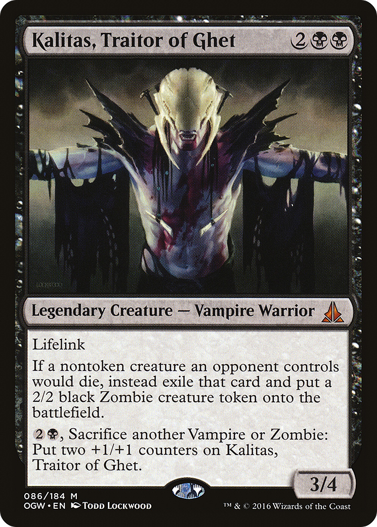 Kalitas, Traitor of Ghet (OGW-086) [Oath of the Gatewatch] Foil MTG Single Wizards of the Coast