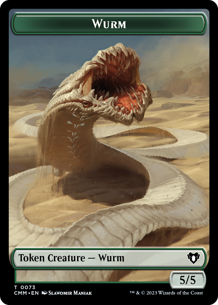 Wurm (TCMM-073) [Tokens] Commander Masters Tokens Foil MTG Single Wizards of the Coast
