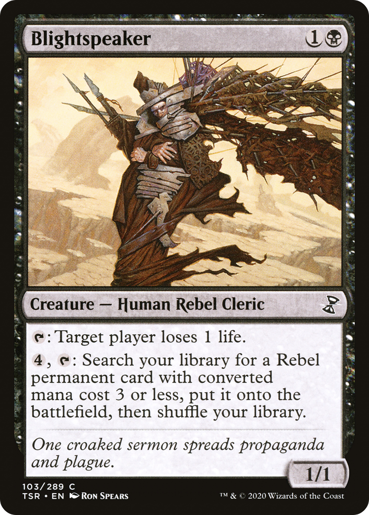 Blightspeaker (TSR-103) [Time Spiral Remastered] Foil MTG Single Wizards of the Coast