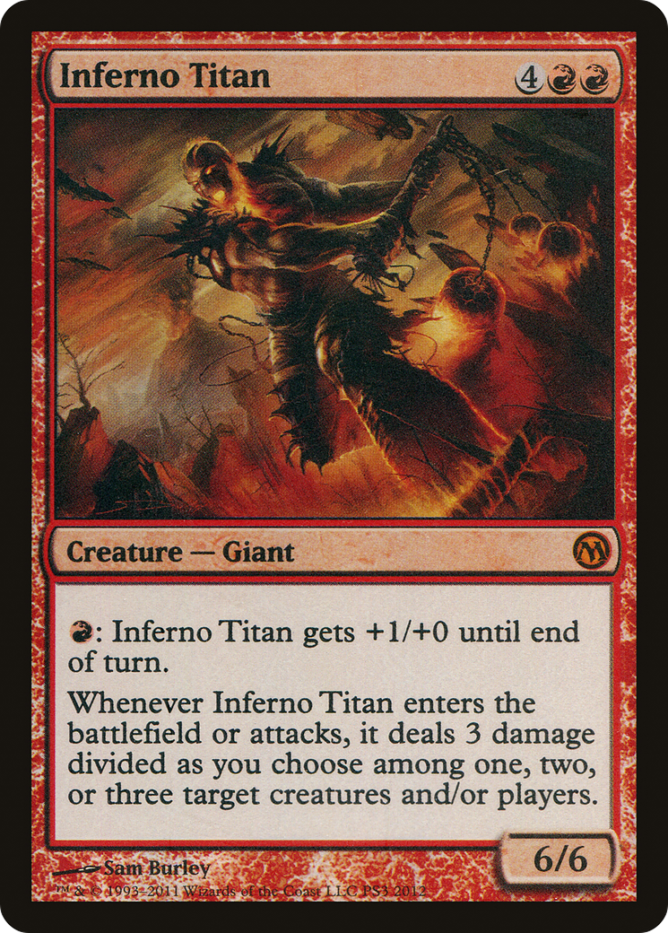 Inferno Titan (MEDIA-PS3 2012) [Misc] Duels of the Planeswalkers 2012 Promos Foil MTG Single Wizards of the Coast
