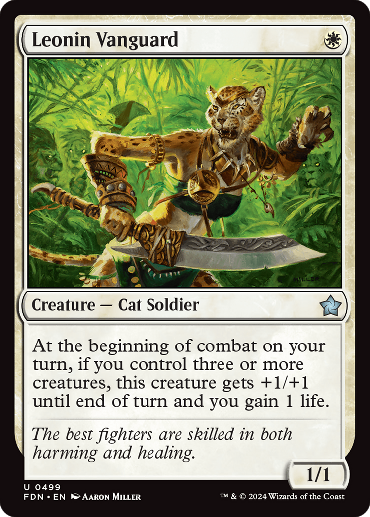 Leonin Vanguard (FDN-499) [Foundations] MTG Single Wizards of the Coast