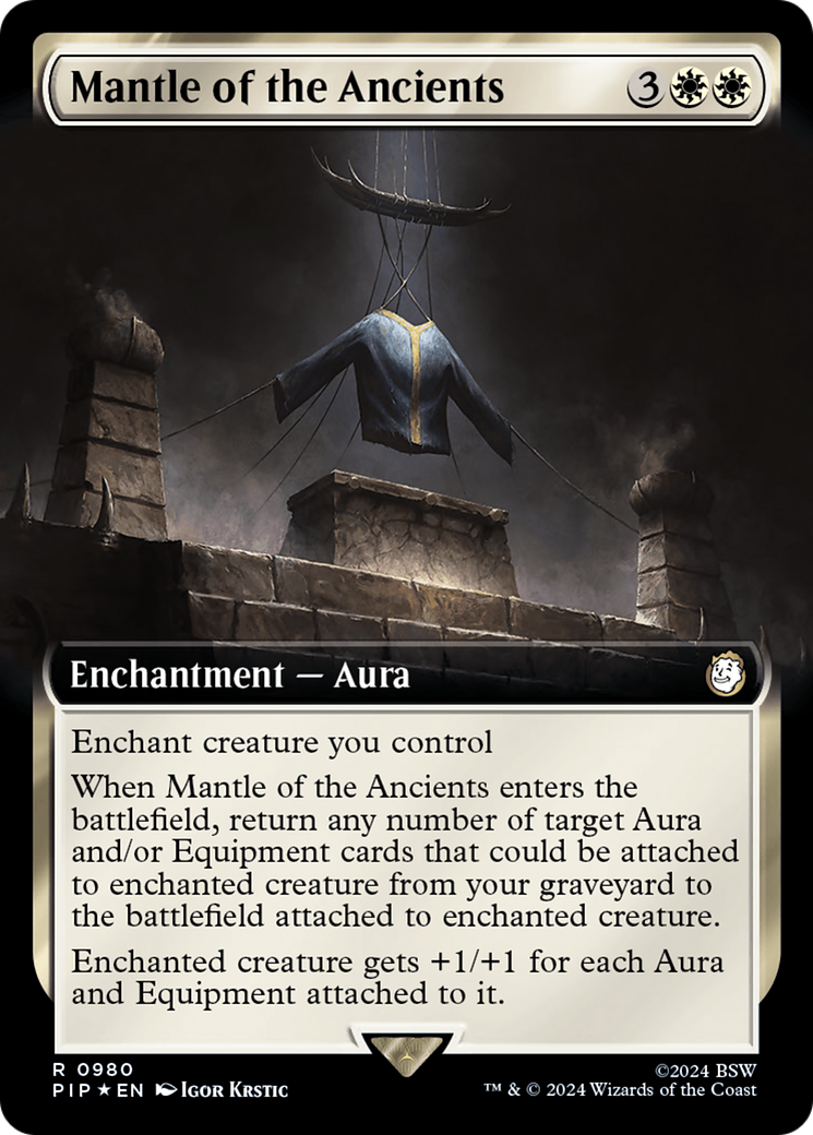 Mantle of the Ancients (Surge Foil) (PIP-980) [Fallout] (Extended Art) Foil MTG Single Wizards of the Coast