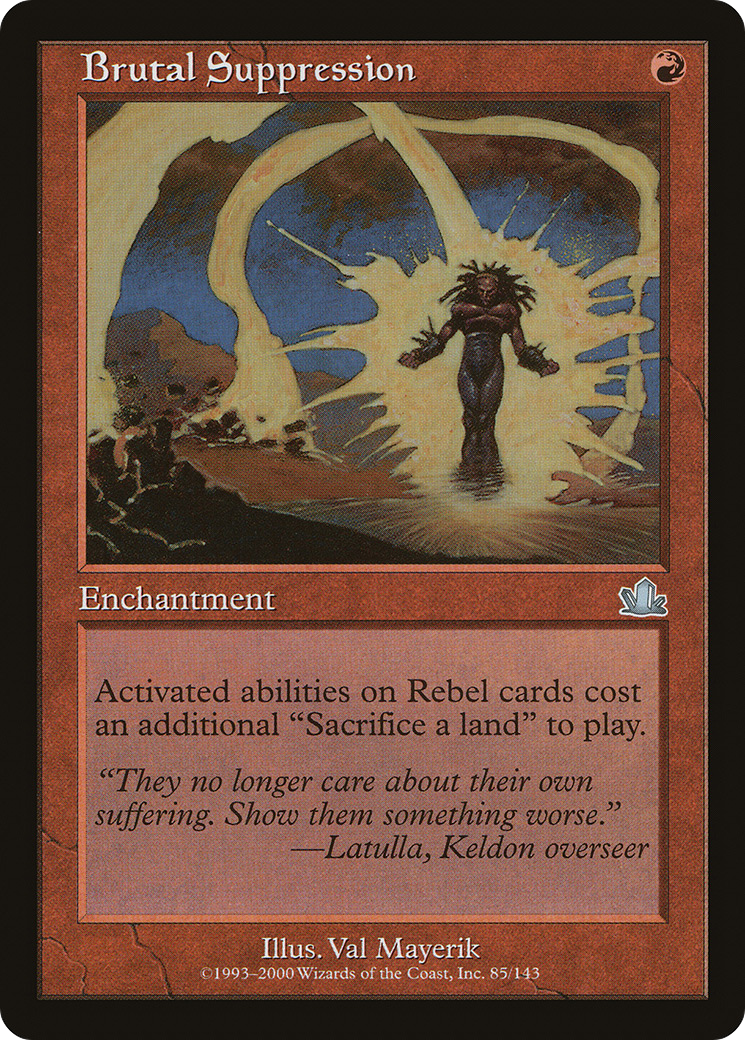 Brutal Suppression (PCY-085) [Prophecy] Foil MTG Single Wizards of the Coast