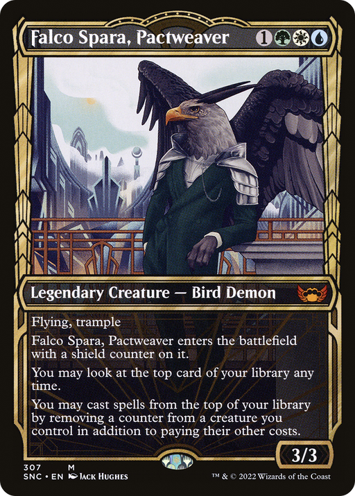 Falco Spara, Pactweaver (SNC-307) [Streets of New Capenna] (Showcase) MTG Single Wizards of the Coast
