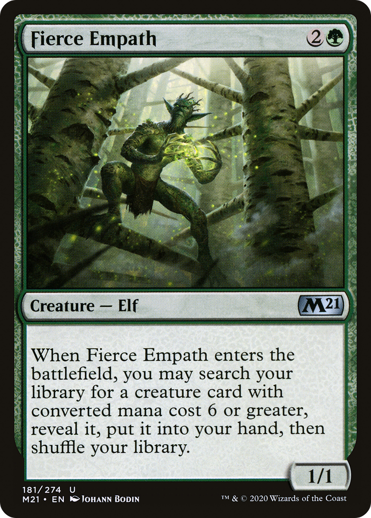 Fierce Empath (M21-181) [Core Set 2021] Foil MTG Single Wizards of the Coast