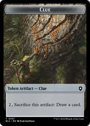 Eldrazi // Clue Double-Sided Token [Tokens] Bloomburrow Commander Tokens MTG Single Magic: The Gathering