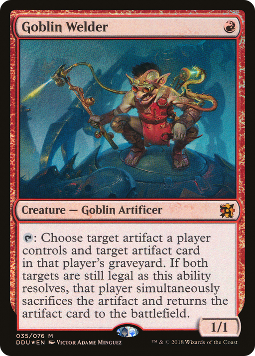 Goblin Welder (DDU-035) [Misc] Duel Decks: Elves vs. Inventors Foil MTG Single Wizards of the Coast