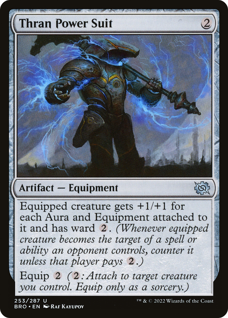 Thran Power Suit (BRO-253) [The Brothers' War] Foil MTG Single Wizards of the Coast