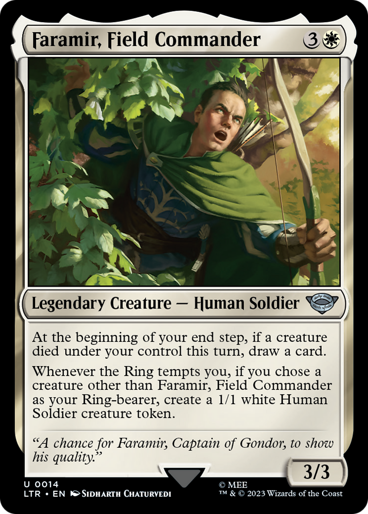 Faramir, Field Commander (LTR-014) [The Lord of the Rings: Tales of Middle-earth] MTG Single Wizards of the Coast