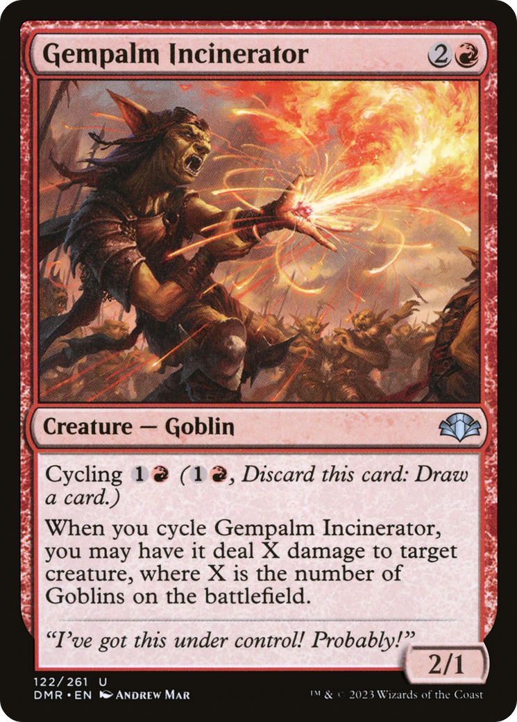Gempalm Incinerator (DMR-122) [Dominaria Remastered] MTG Single Wizards of the Coast