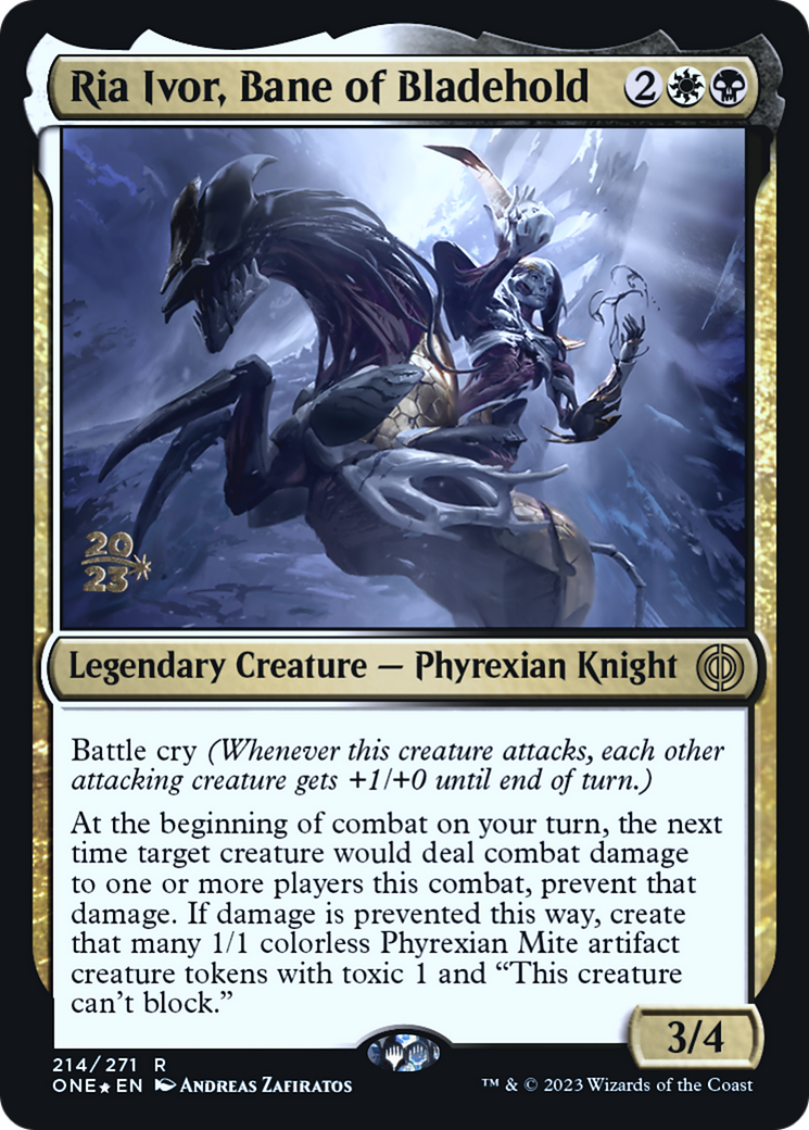 Ria Ivor, Bane of Bladehold (PRE-214S) [Phyrexia: All Will Be One Promos] Foil MTG Single Wizards of the Coast