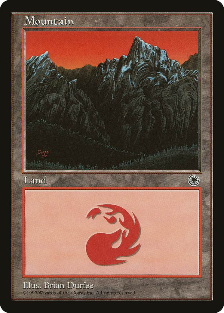 Mountain (Middle Chasm) (POR-) [Misc] Portal MTG Single Wizards of the Coast