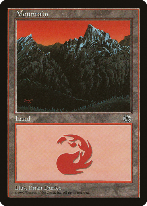 Mountain (Middle Chasm) (POR-) [Misc] Portal MTG Single Wizards of the Coast