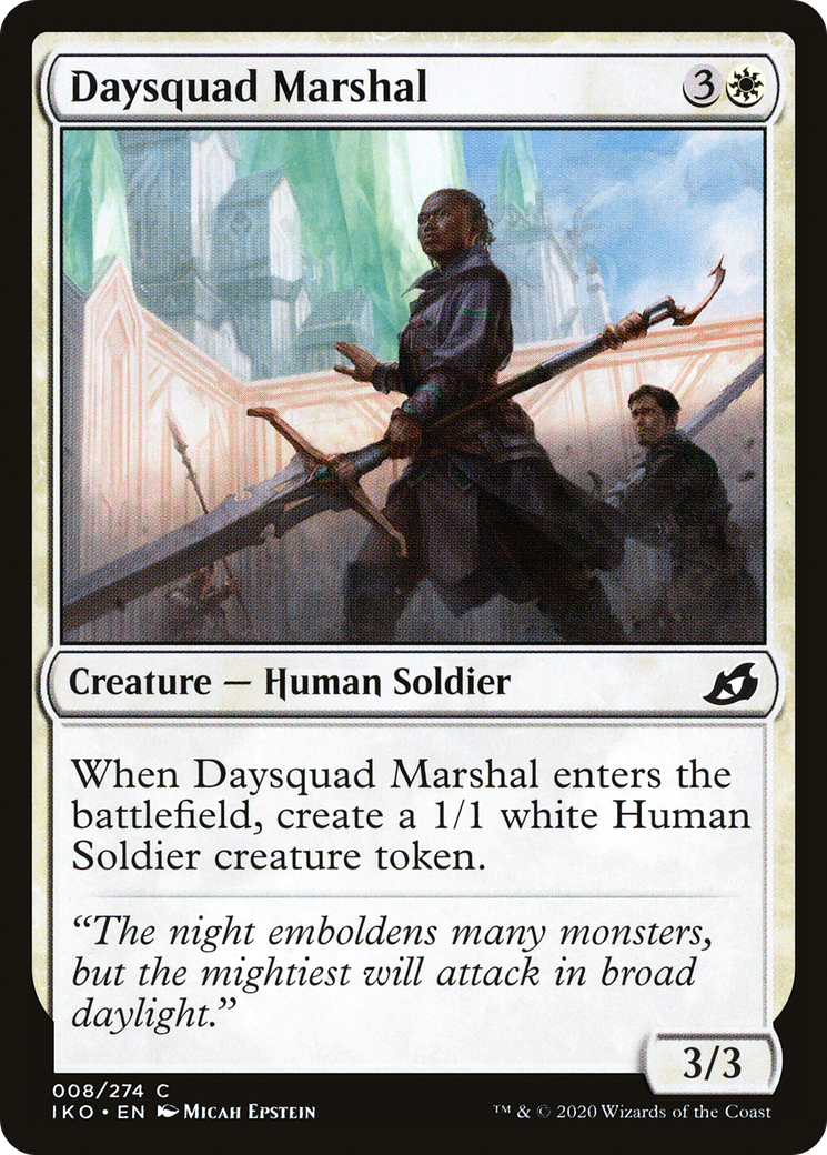 Daysquad Marshal (IKO-008) [Ikoria: Lair of Behemoths] Foil MTG Single Wizards of the Coast