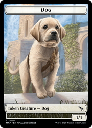 Detective // Dog Double-Sided Token [Tokens] Murders at Karlov Manor Tokens MTG Single Magic: The Gathering