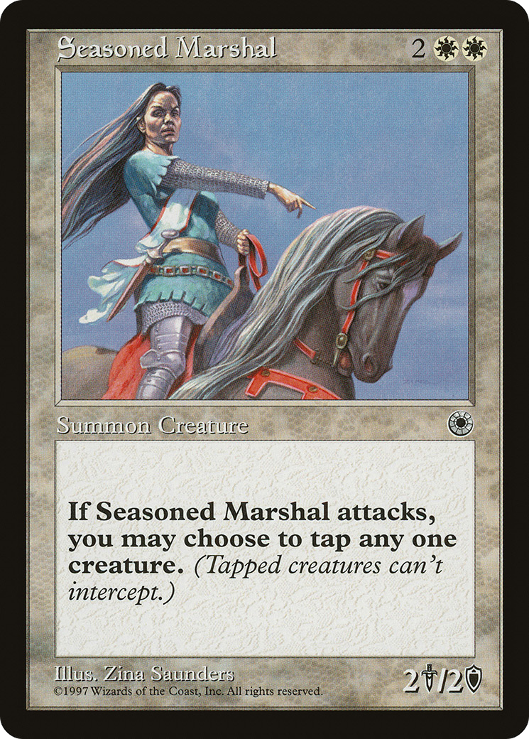Seasoned Marshal (POR-026) [Misc] Portal MTG Single Wizards of the Coast