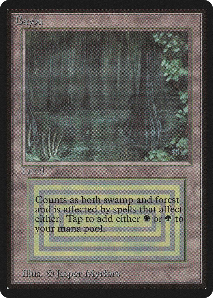 Bayou (LEB-279) [Oldschool] Limited Edition Beta MTG Single Wizards of the Coast