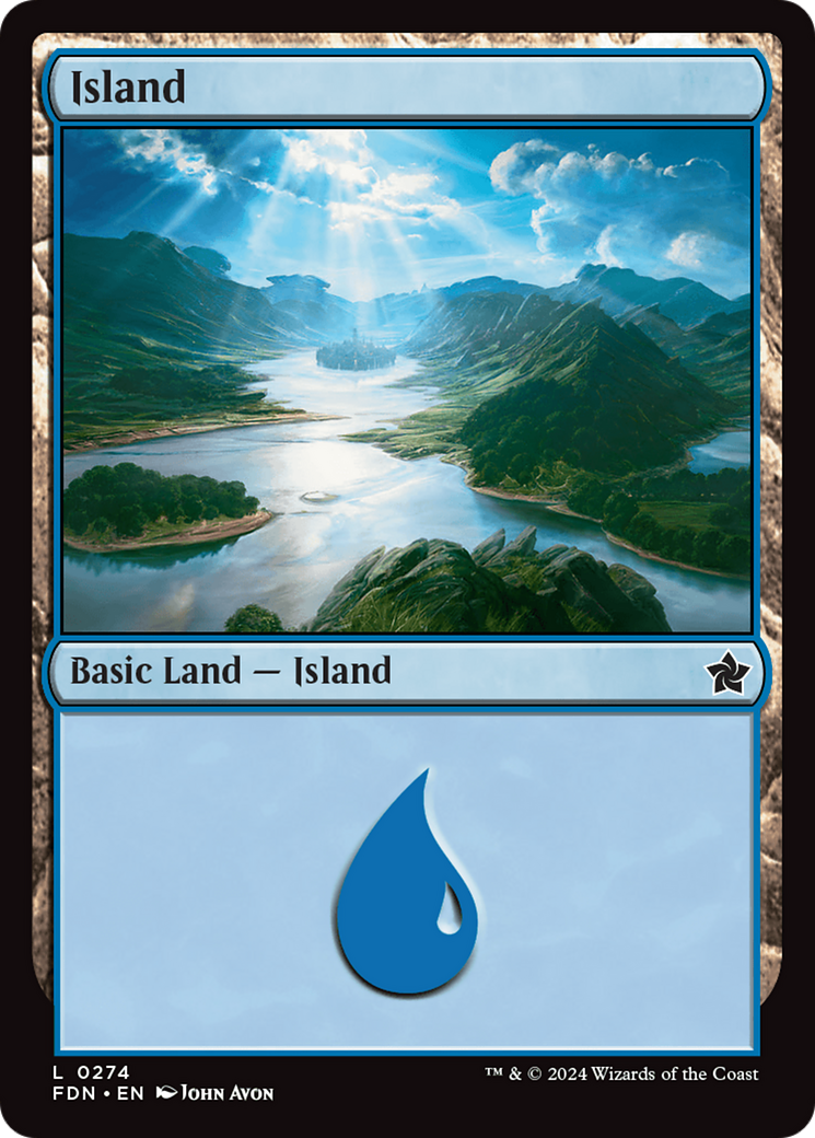 Island (0274) (FDN-274) [Foundations] MTG Single Wizards of the Coast