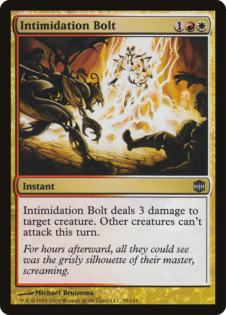 Intimidation Bolt (ARB-099) [Alara Reborn] Foil MTG Single Wizards of the Coast